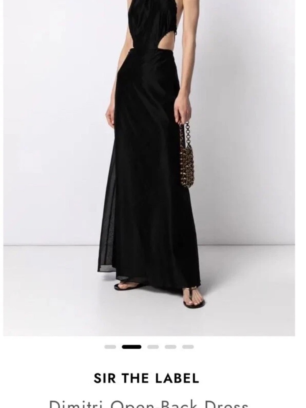 SIR the label Dimitri Black dress with Flowing Silhouette